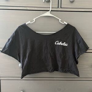 Cabela's Classic Black Crop Top